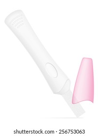 pregnancy test vector illustration isolated on white background