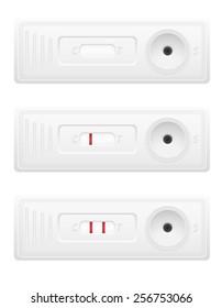 pregnancy test vector illustration isolated on white background