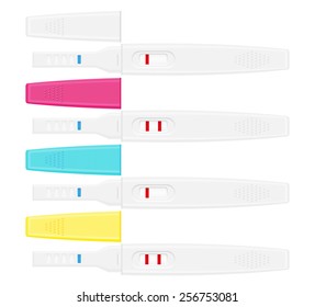 pregnancy test vector illustration isolated on white background