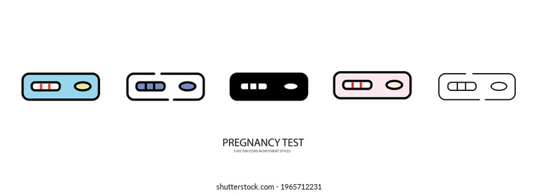 Pregnancy Test vector type icon