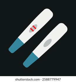 Pregnancy testing kit icon designed with a clean flair, offering a reliable look for projects related to women's health or medical diagnostics.