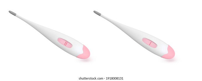Pregnancy tests, positive and negative.
Vector EPS 10.