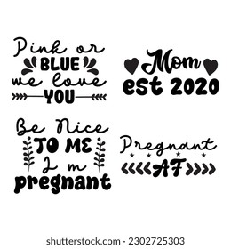 Pregnancy T-Shirt Design Bundle ,Funny Pregnancy T-shirt Designs Bundle.