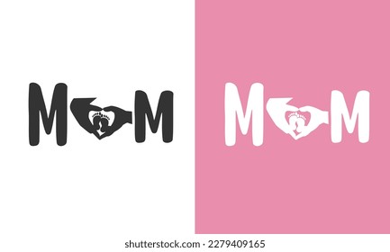 Pregnancy vector design, Cut files for your crafting work Mom