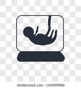 Pregnancy vector icon isolated on transparent background, Pregnancy logo concept
