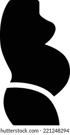 pregnancy  Vector illustration on a transparent background. Premium quality symmbols. Glyphs vector icons for concept and graphic design. 
