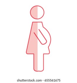 pregnancy woman avatar silhouette