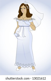 pregnant bride
