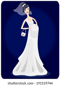 pregnant bride