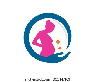 Pregnant Care Logo Template Design Vector Stock Vector (Royalty Free ...