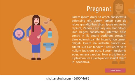 Pregnant Conceptual Banner