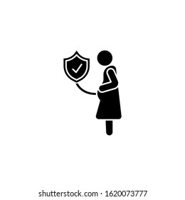 Pregnant, control icon.