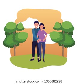 pregnant couple avatar