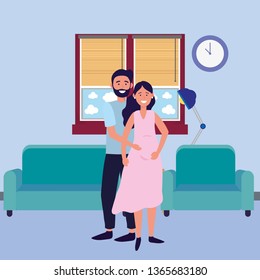 pregnant couple avatar