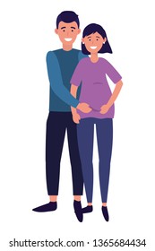 pregnant couple avatar