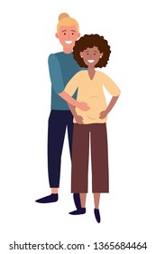 pregnant couple avatar