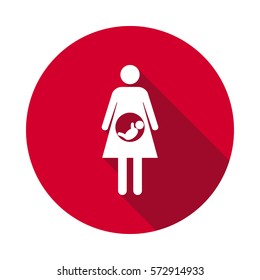 Pregnant flat icon.