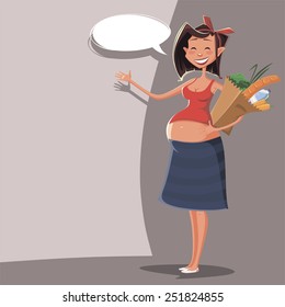 Pregnant girl tells about proper nutrition