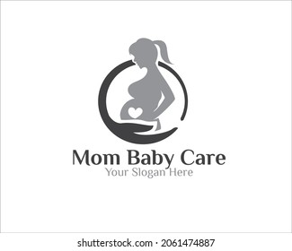 pregnant health care logo designs for mom and child birth logo health care