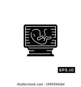 Pregnant Icon. Baby born Icon Vector Illustration Template For Web and Mobile