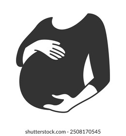 Pregnant icon logo design template