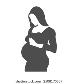 Pregnant icon logo design template