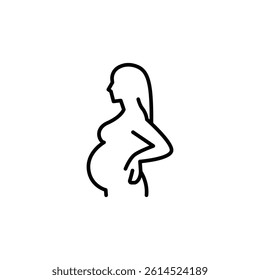 Pregnant icon. Simple pregnant icon for social media, app and web design. Vector illustration
