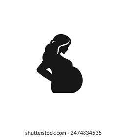 Pregnant icon vector. EPS 10 editable vector