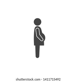 Pregnant Icon Vector Image and Illustration