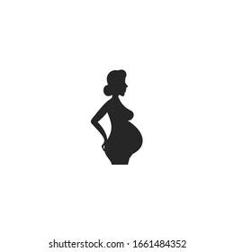 pregnant icon vector sign isolated for graphic and web design. pregnant symbol template color editable on white background.