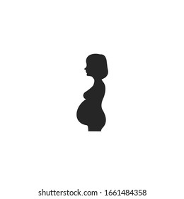 pregnant icon vector sign isolated for graphic and web design. pregnant symbol template color editable on white background.