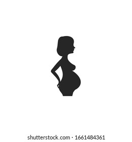 pregnant icon vector sign isolated for graphic and web design. pregnant symbol template color editable on white background.