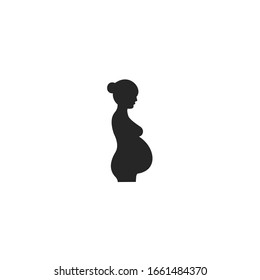 pregnant icon vector sign isolated for graphic and web design. pregnant symbol template color editable on white background.