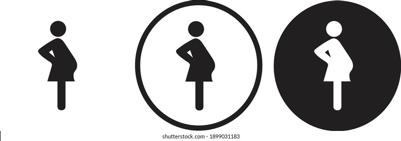 Pregnant icon  web icon set vector illustration