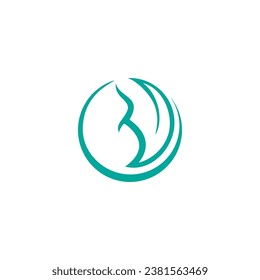 pregnant leave logo icon silhouette abstract