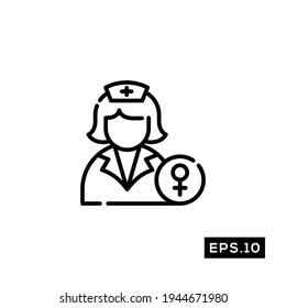 Pregnant Line Icon. Baby born Icon Vector Illustration Template For Web and Mobile