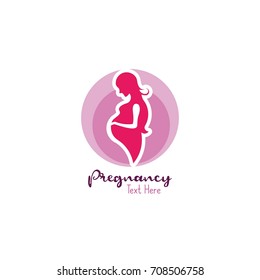 Maternity Logo Design Template Pregnancy Mother Stock Vector (Royalty ...