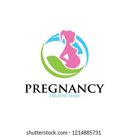 pregnant logo concept