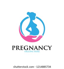 pregnant logo concept