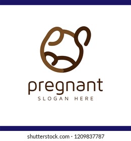 Pregnant logo Logo Design Element. logo Vector Template