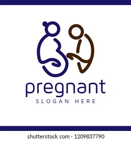 Pregnant logo Logo Design Element. logo Vector Template