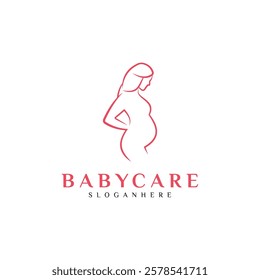 Pregnant Logo Design Template Design Vector