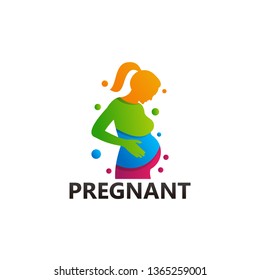 Pregnant Logo Template Design Vector, Emblem, Design Concept, Creative Symbol, Icon