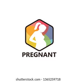 Pregnant Logo Template Design Vector, Emblem, Design Concept, Creative Symbol, Icon