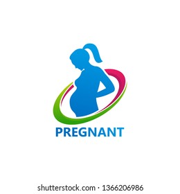 Pregnant Logo Template Design Vector, Emblem, Design Concept, Creative Symbol, Icon