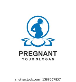 PREGNANT LOGO TEMPLATE DESIGN VECTOR