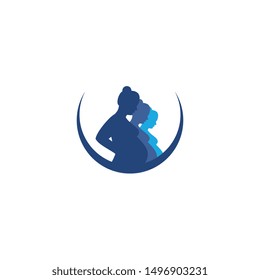 pregnant logo template, design vector icon, logo concept
