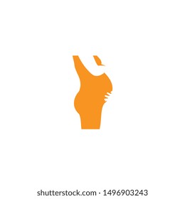 pregnant logo template, design vector icon, logo concept