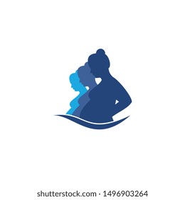 pregnant logo template, design vector icon, logo concept