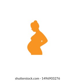 pregnant logo template, design vector icon, logo concept